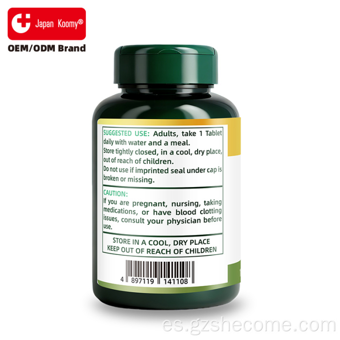 Shecome Zinc Tablets Apoyo a la salud inmune y antioxidante